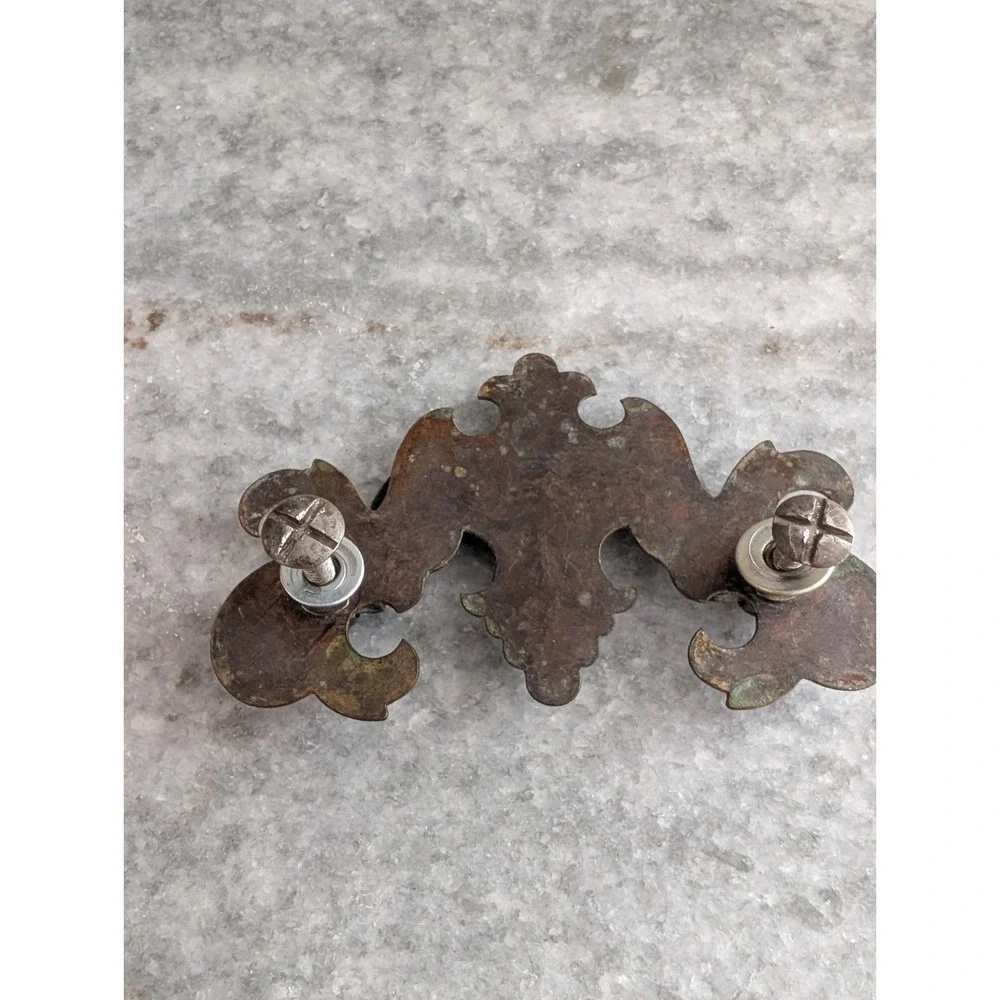3.5in Brass Handle Bail Drawer Pull - VTG